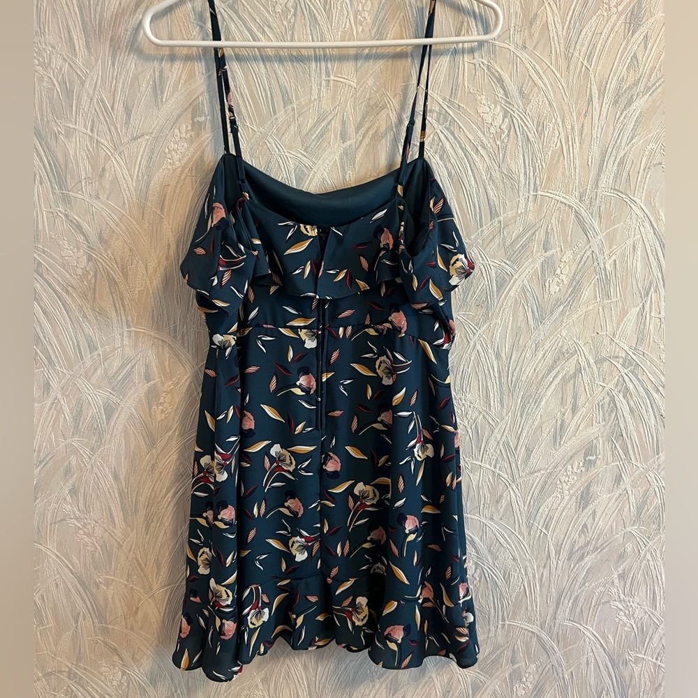 Spaghetti Strap Ruffle Mini Dress